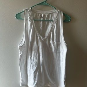 V neck tank top cut off